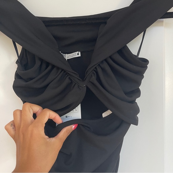 Zara Cutout Top in Black - Picture 5 of 5